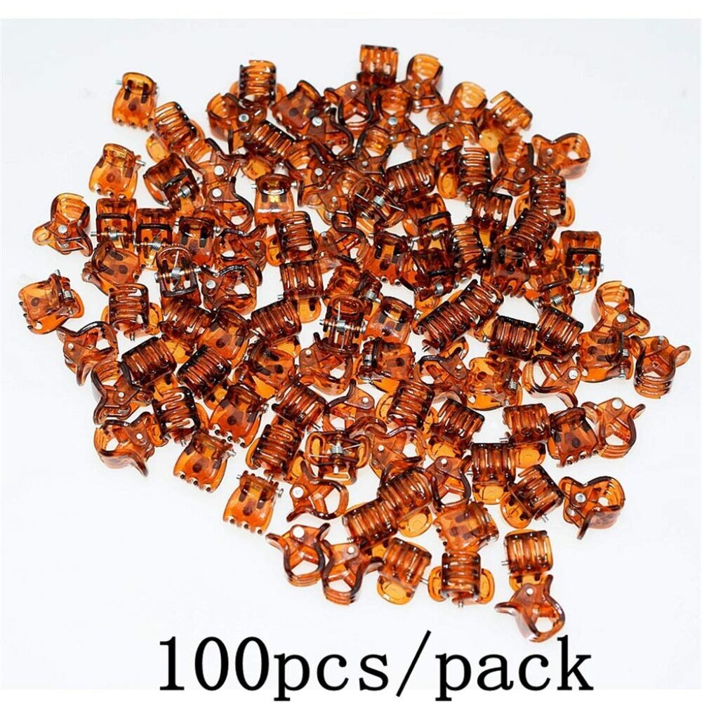 100pc/pack 1cm Hair Claws Clip for Women Girls Plastic Mini Hairpin Hair Clip Cl - Picture 4 of 7